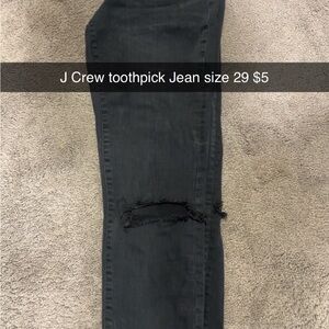 J. Crew Black Skinny Jeans